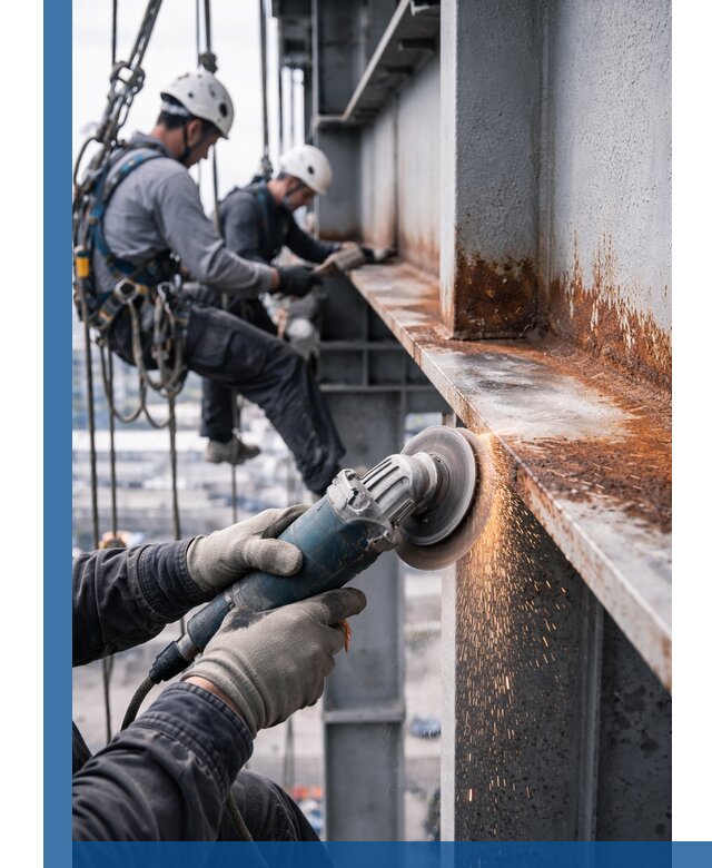 Зачистка металла от ржавчины и подготовка поверхностей в Тамбове