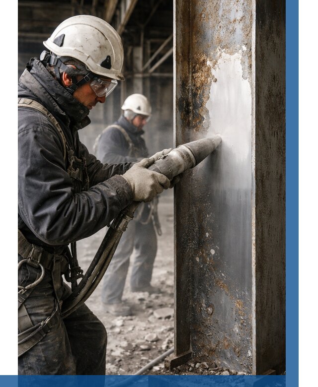 Удаление старой краски с металла в Тамбове от 457 р. | ВЫСОТНИК-Тмб