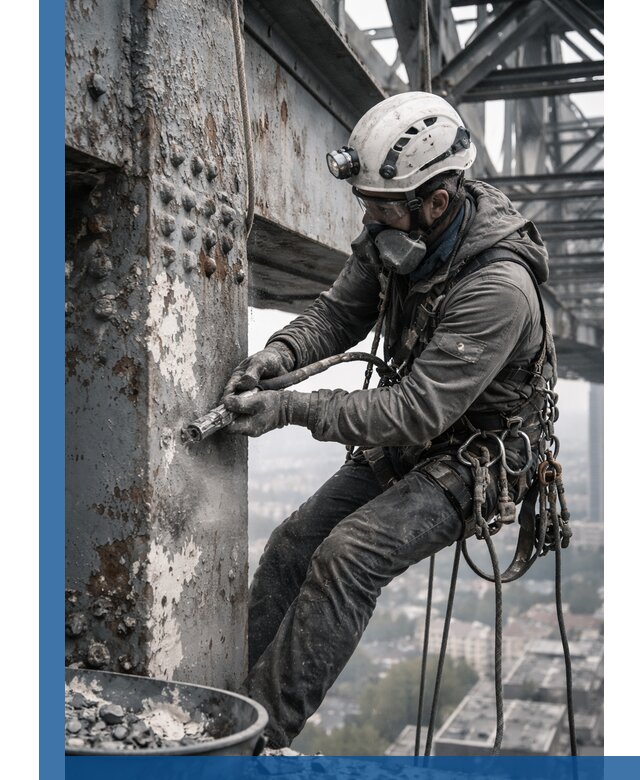 Удаление старой краски с металлических конструкций в Тамбове