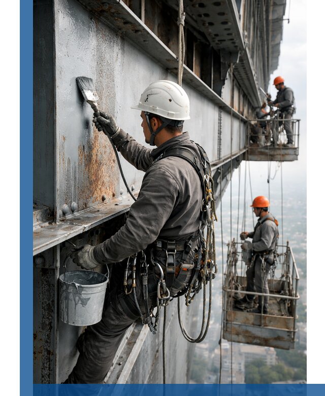 Покраска металлоконструкций на высоте в Тамбове профессионально