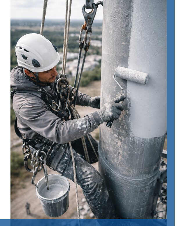 Покраска мачт связи под ключ в Тамбове от 863 р. | ВЫСОТНИК-Тмб