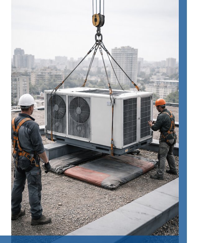 Подъем груза на крышу в Тамбове от 5077 р. | ВЫСОТНИК-Тмб заказать