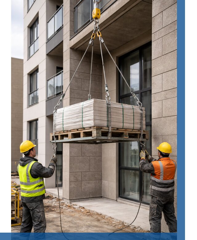 Подъем керамогранита на этаж в Тамбове от 3554 р. | ВЫСОТНИК-Тмб