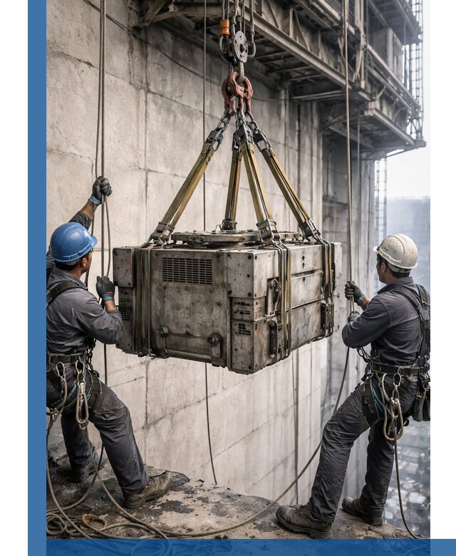 Такелажные работы на высоте, подъем и монтаж грузов в Тамбове