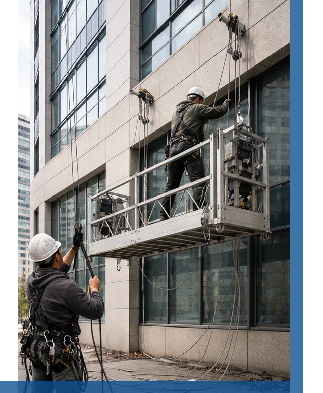 Монтаж и подъем фасадной люльки в Тамбове от 12185 р. | ВЫСОТНИК-Тмб