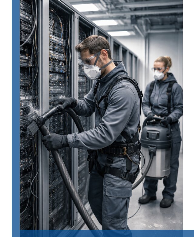 Обеспыливание серверной комнаты в Тамбове, профессиональная очистка