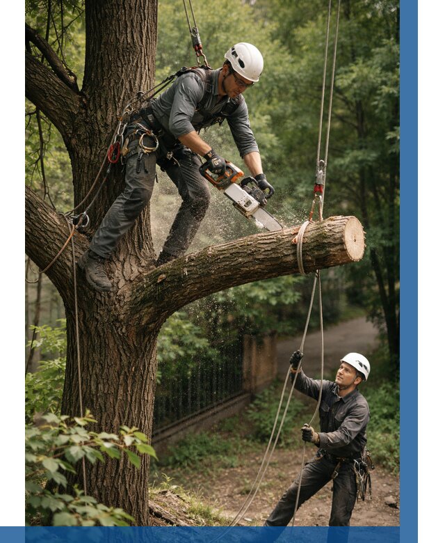 Спил деревьев альпинистами в Тамбове от 8123 р. | ВЫСОТНИК-Тмб