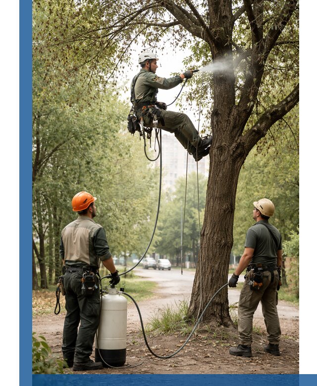 Обработка деревьев от вредителей в Тамбове профессиональная защита