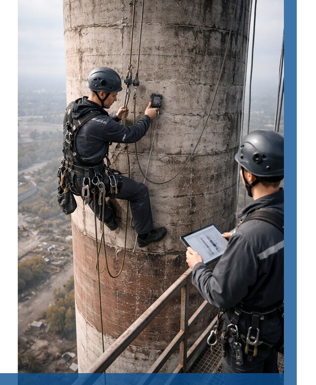 Обследование дымовой трубы в Тамбове от 8123 р. | ВЫСОТНИК-Тмб